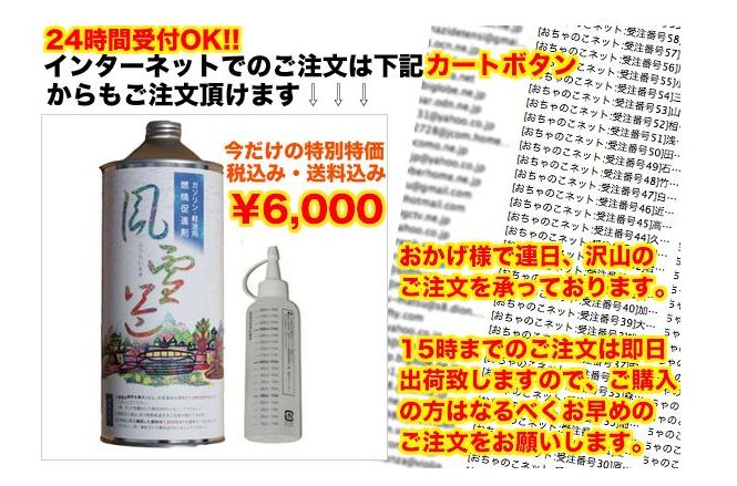 燃料添加剤による燃費改善・燃費向上